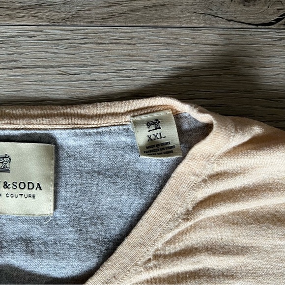 Scotch & Soda Men's Light Beige Crewneck Sweater - Picture 4 of 5